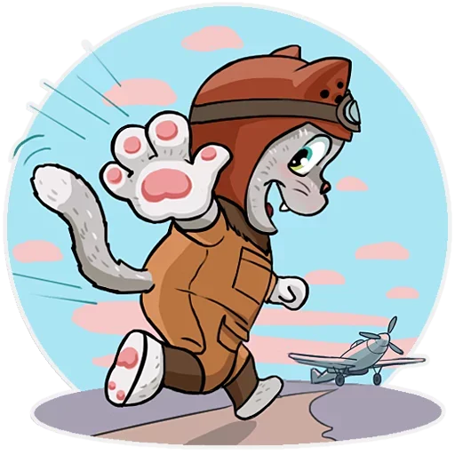 😙 Стикер «Kamikaze Kitty» для Telegram