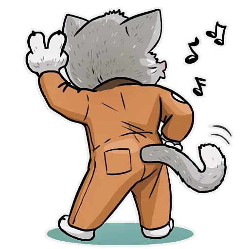 🎤 Стикер «Kamikaze Kitty» для Telegram