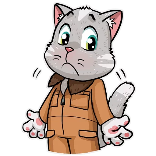 😟 Стикер «Kamikaze Kitty» для Telegram