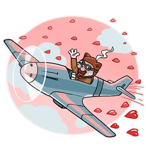 😘 Стикер «Kamikaze Kitty» для Telegram