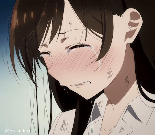 😭 Стикер «Kanojo, Okarishimasu 2» для Telegram