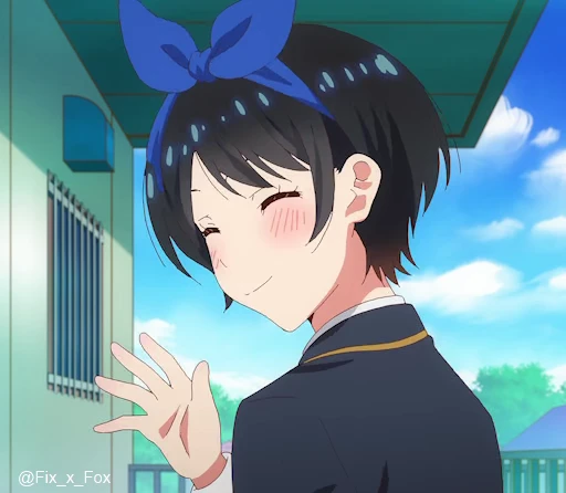 👋 Стикер «Kanojo, Okarishimasu 2» для Telegram