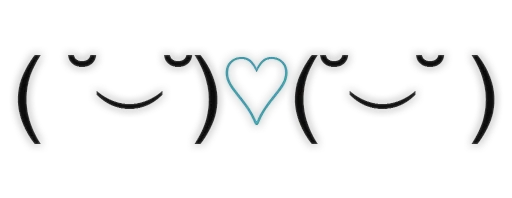 👩‍❤️‍👨 Стикер «kaomoji» для Telegram