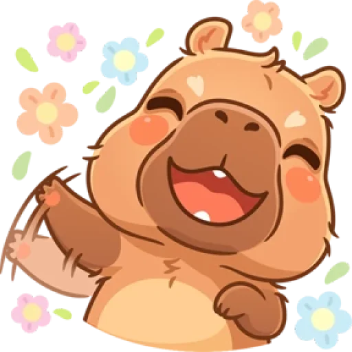 🤩 Стикер «Капибарное настроение» для Telegram