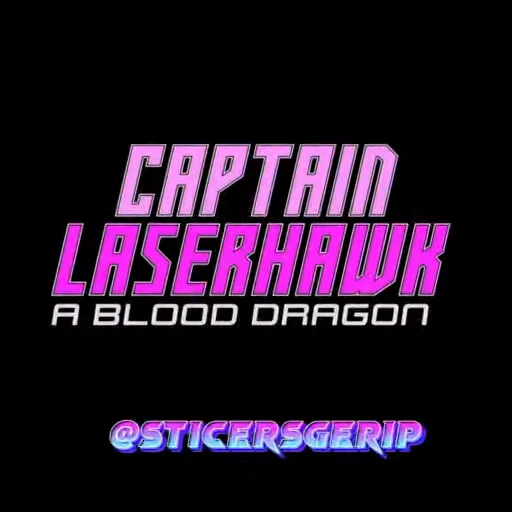 Стикерпак Капитан Лазерхоук Blood Dragon Remix для Telegram — скачать