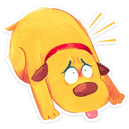 🌟 Стикер «Пёс Карандашик» для Telegram