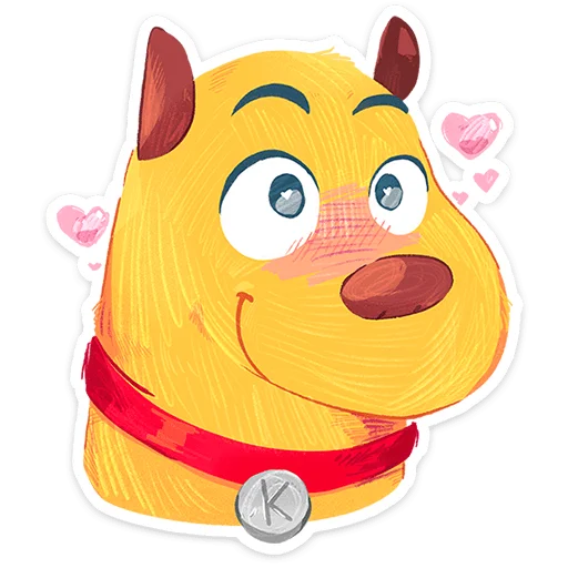 🌟 Стикер «Пёс Карандашик» для Telegram