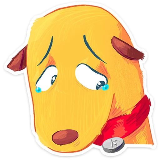 🌟 Стикер «Пёс Карандашик» для Telegram
