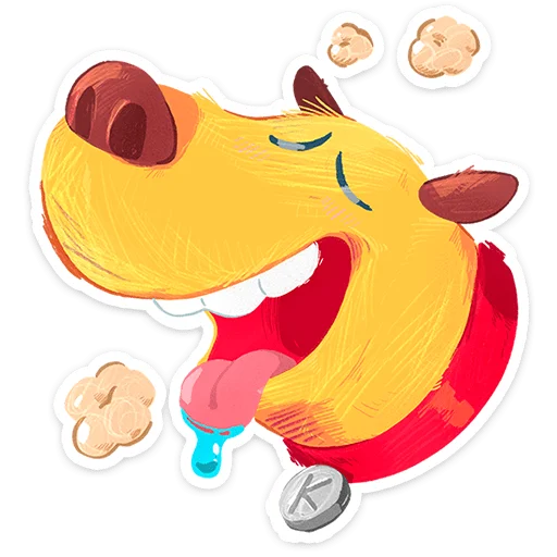 🌟 Стикер «Пёс Карандашик» для Telegram