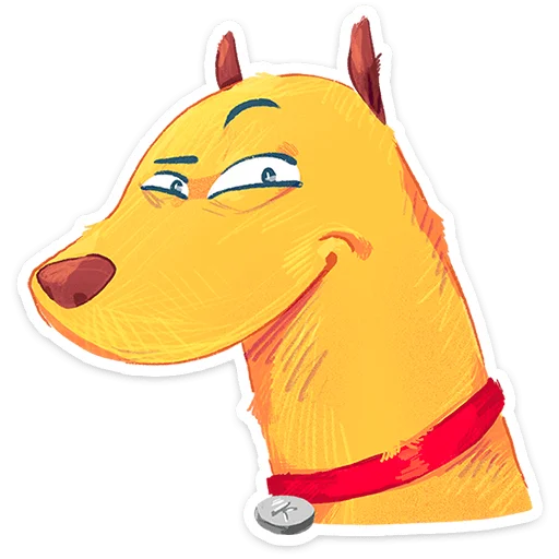 🌟 Стикер «Пёс Карандашик» для Telegram