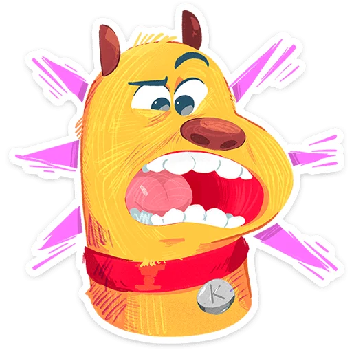 🌟 Стикер «Пёс Карандашик» для Telegram