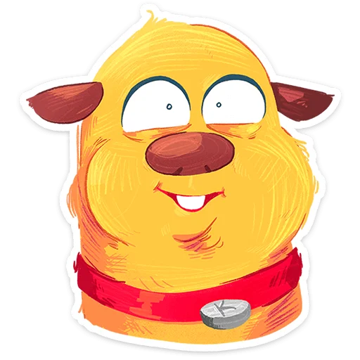 🌟 Стикер «Пёс Карандашик» для Telegram