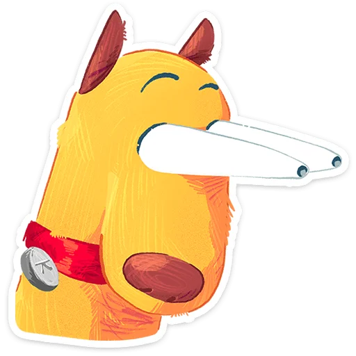 🌟 Стикер «Пёс Карандашик» для Telegram