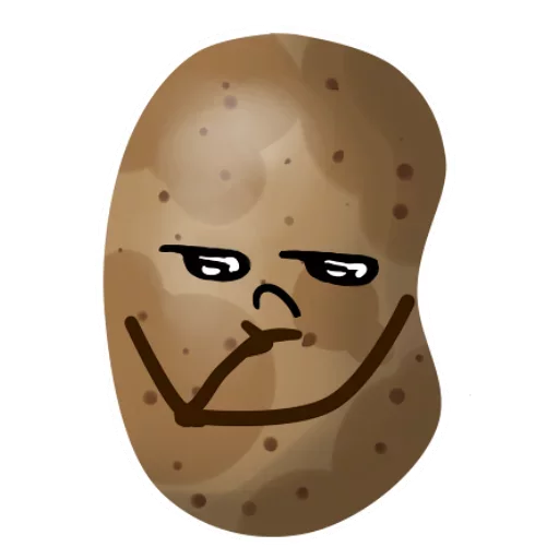 😐 Стикер «Funny Potato» для Telegram