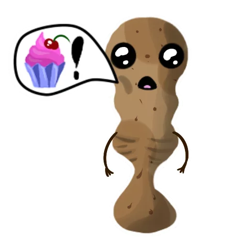 😵 Стикер «Funny Potato» для Telegram