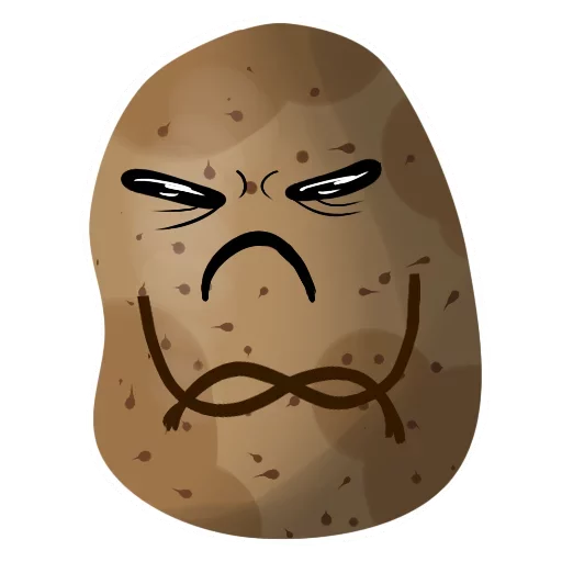 😡 Стикер «Funny Potato» для Telegram