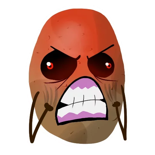 😡 Стикер «Funny Potato» для Telegram