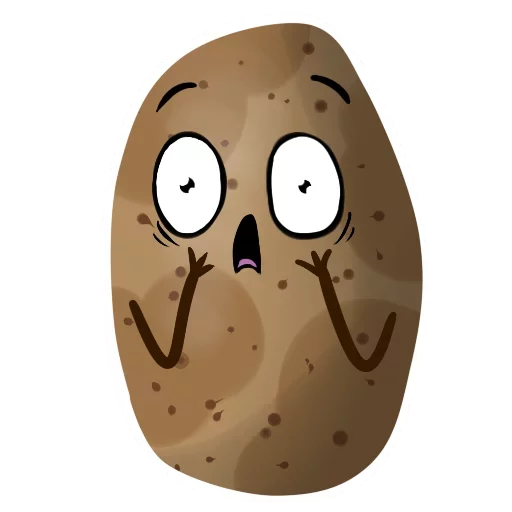 😧 Стикер «Funny Potato» для Telegram
