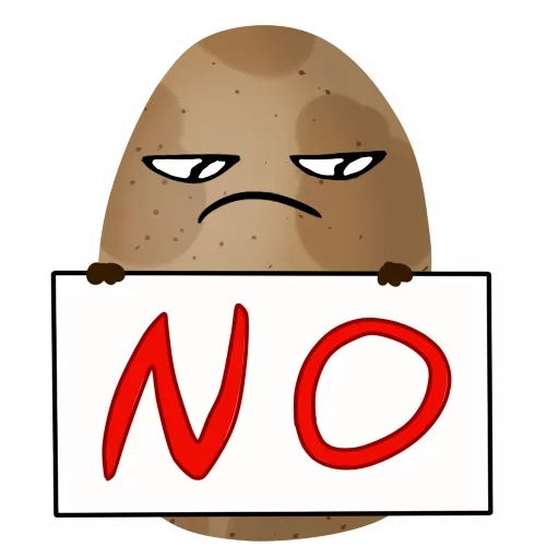 👎 Стикер «Funny Potato» для Telegram