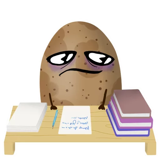 😶 Стикер «Funny Potato» для Telegram