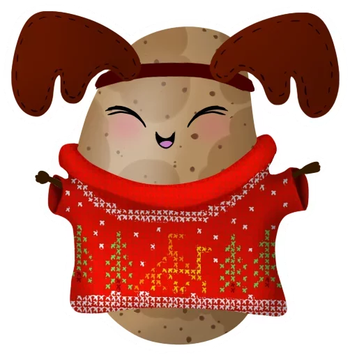🦌 Стикер «Funny Potato» для Telegram