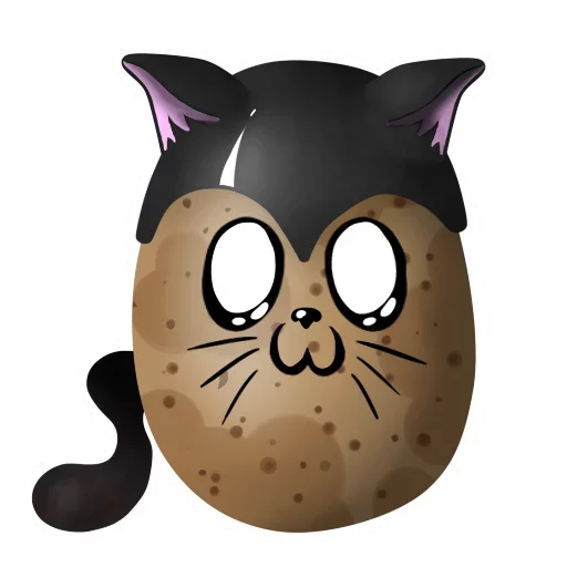 🐱 Стикер «Funny Potato» для Telegram