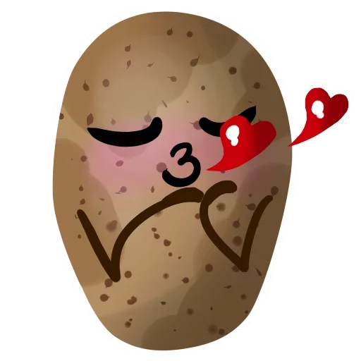 😍 Стикер «Funny Potato» для Telegram