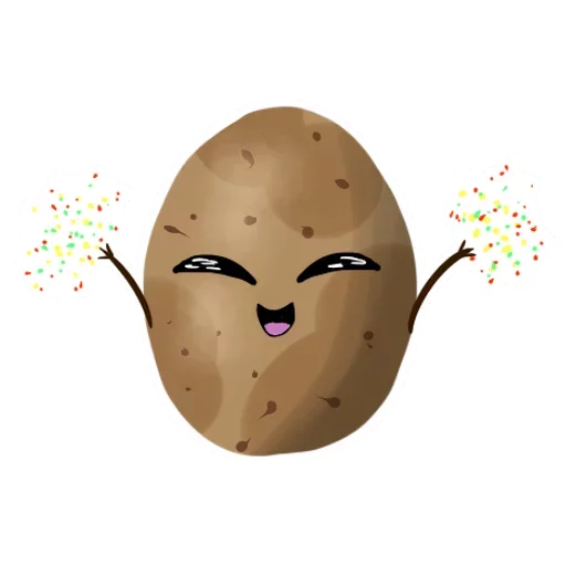 😛 Стикер «Funny Potato» для Telegram