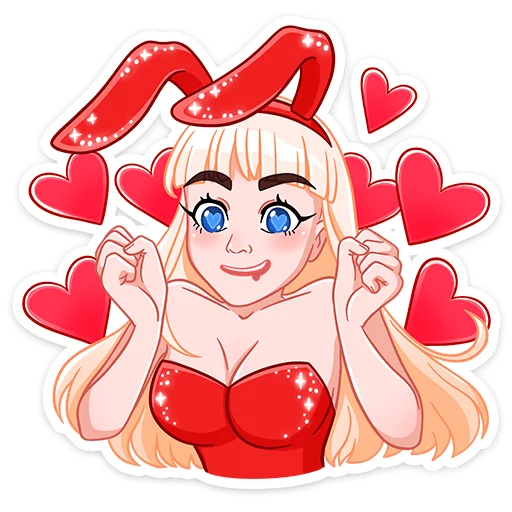 ❤ Стикер «Каталина без надписей» для Telegram