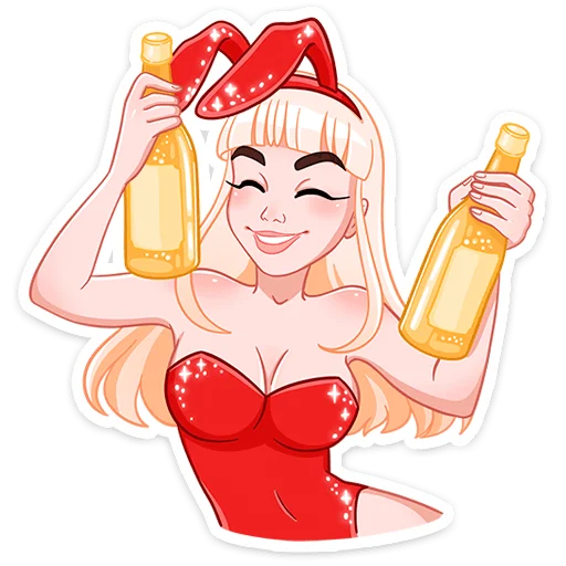 🍾 Стикер «Каталина без надписей» для Telegram