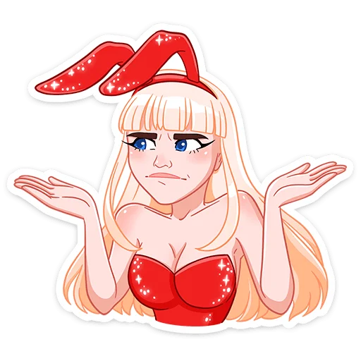 🤷‍♀ Стикер «Каталина без надписей» для Telegram