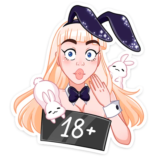 🙊 Стикер «Каталина без надписей» для Telegram