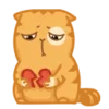 💔 Эмодзи «😌 Кот Персик» для Telegram