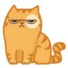 😤 Эмодзи «😌 Кот Персик» для Telegram