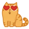 😍 Эмодзи «😌 Кот Персик» для Telegram