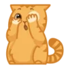 👻 Эмодзи «😌 Кот Персик» для Telegram