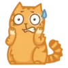 😰 Эмодзи «😌 Кот Персик» для Telegram