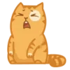 😫 Эмодзи «😌 Кот Персик» для Telegram