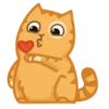 😘 Эмодзи «😌 Кот Персик» для Telegram