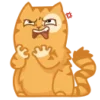 😡 Эмодзи «😌 Кот Персик» для Telegram