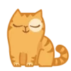 😌 Эмодзи «😌 Кот Персик» для Telegram