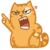 🤬 Эмодзи «😌 Кот Персик» для Telegram