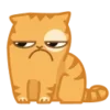 😒 Эмодзи «😌 Кот Персик» для Telegram