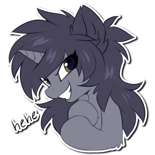 Стикерпак Kate the unicorn для Telegram — скачать