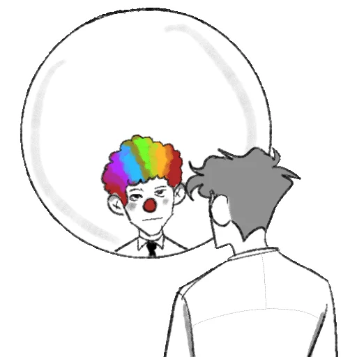🤡 Стикер «офисные стиляги [.katowski]» для Telegram