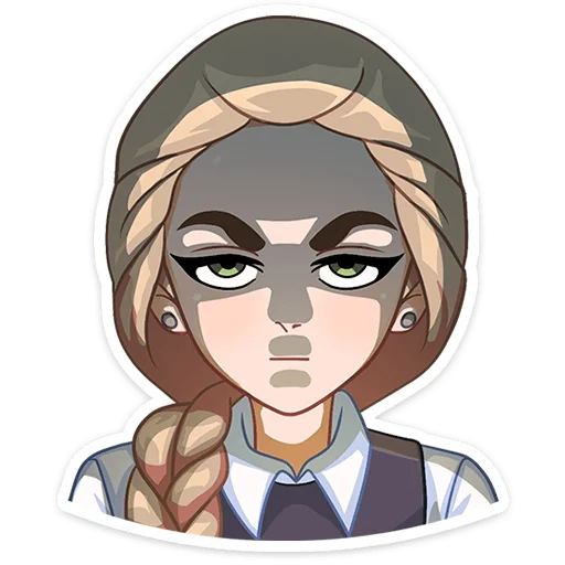 💃 Стикер «Катя (зайчик) без надписей» для Telegram