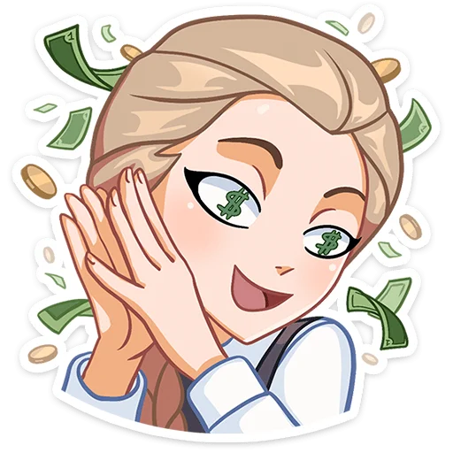 😤 Стикер «Катя (зайчик) без надписей» для Telegram