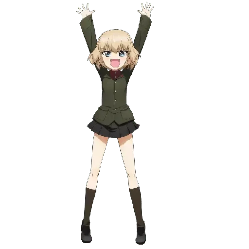 Стикерпак Katyusha ("Girls und Panzer") для Telegram — скачать