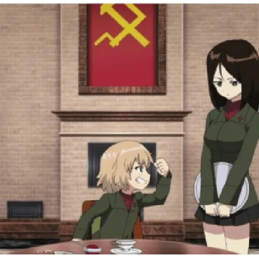 🤬 Стикер «Katyusha ("Girls und Panzer")» для Telegram