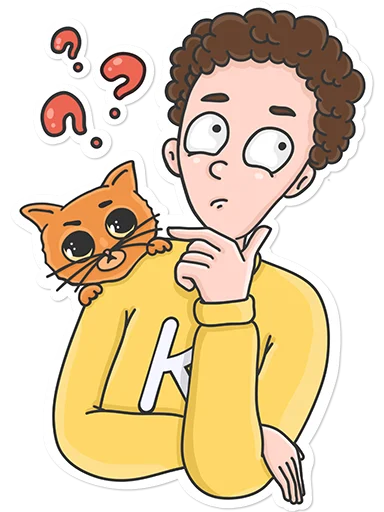 🤔 Стикер «K&Kat» для Telegram